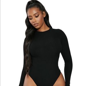 Naked Wardrobe Run Knit Back Bodysuit